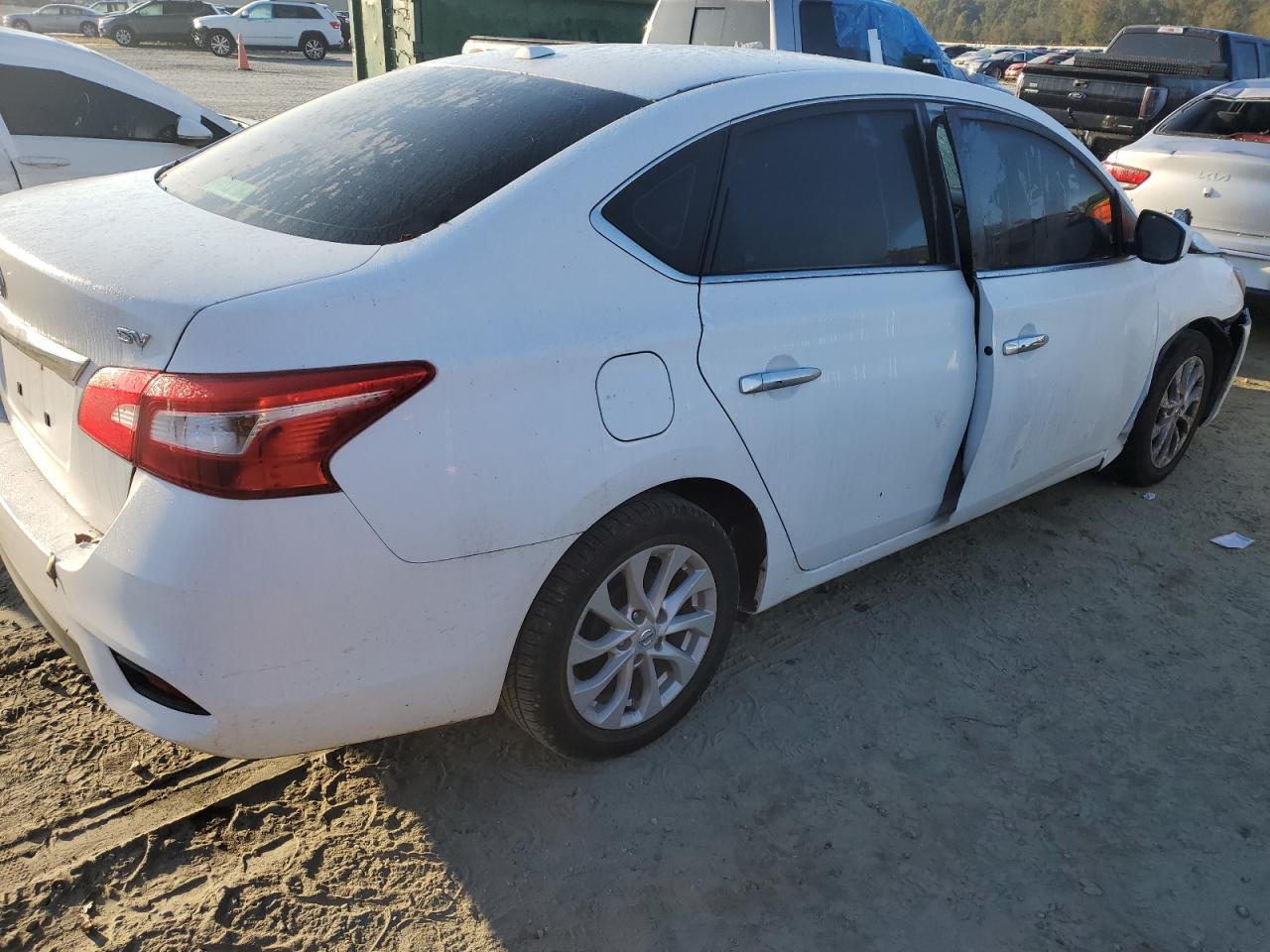 2019 Nissan Sentra VIN 3N1AB7AP4KY316502 Copart auction photo, front end / side damage thumbnail 3