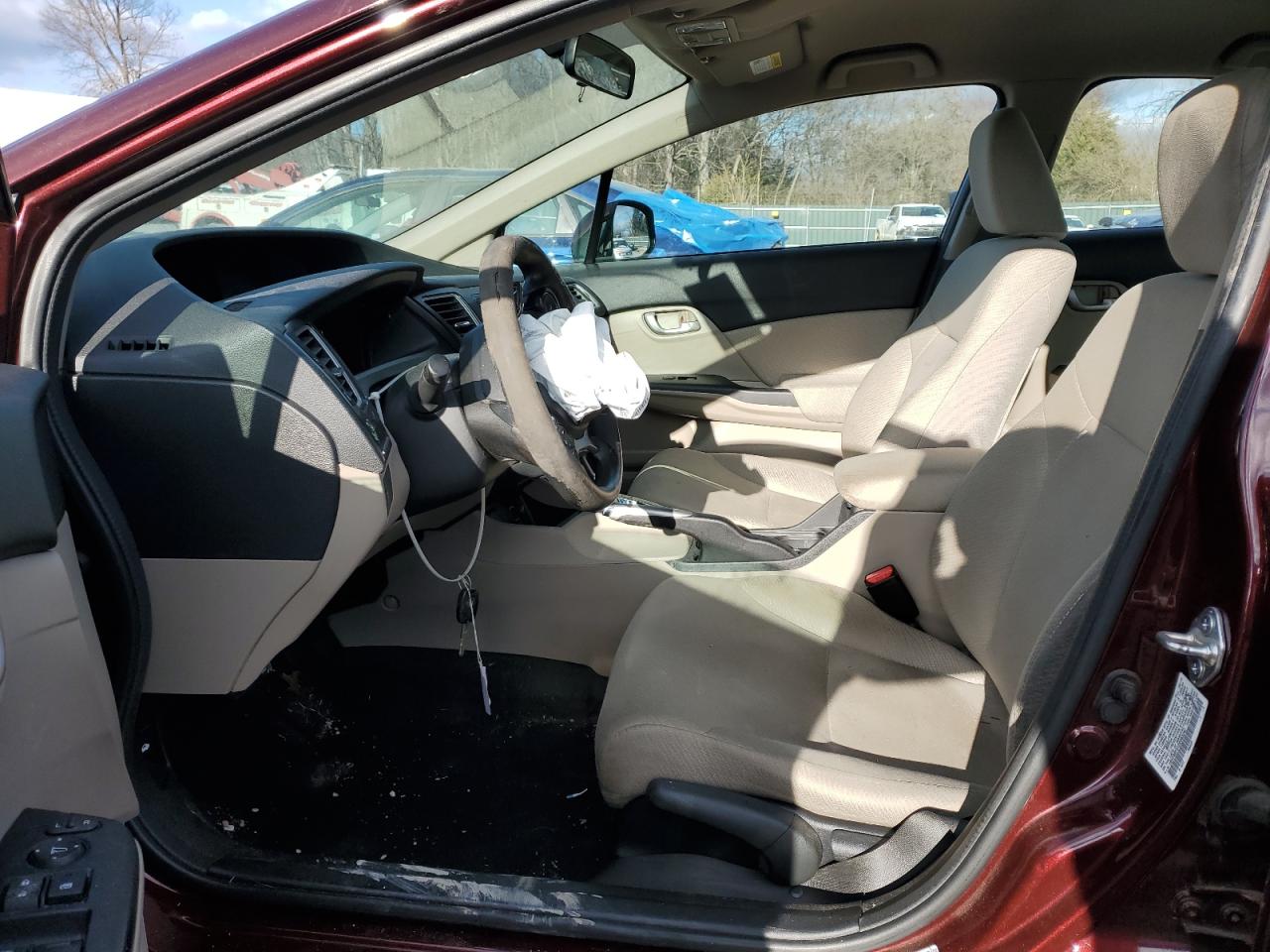 2013 Honda Civic VIN 19XFB2F51DE053242 Copart auction photo, front end / minor dent/scratches damage thumbnail 7