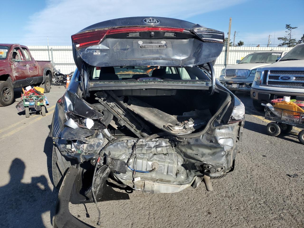 2019 KIA Forte VIN 3KPF24AD9KE073780 Copart auction photo, rear end / front end damage thumbnail 6