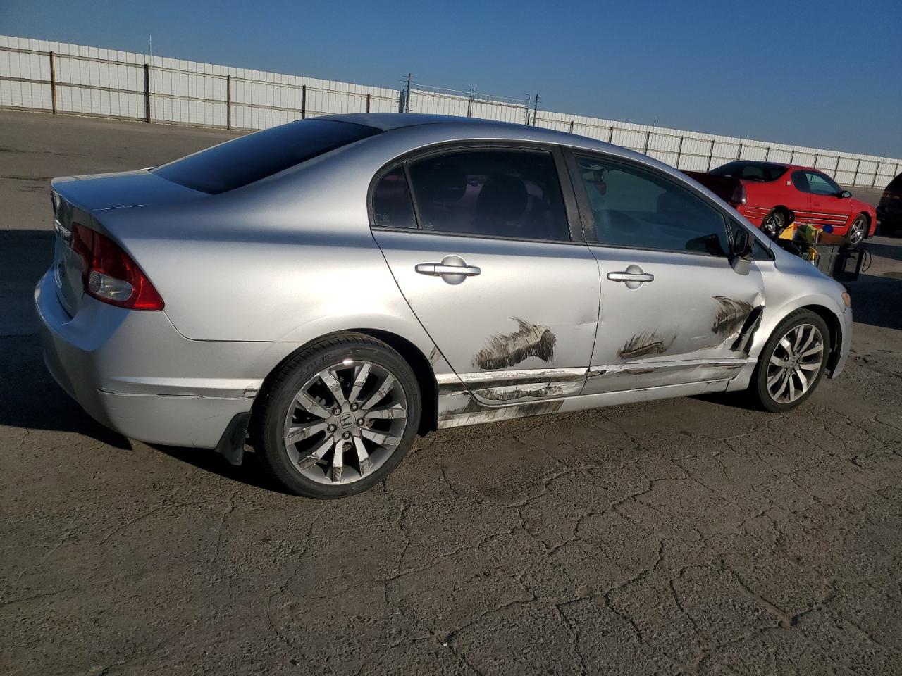 2009 Honda Civic VIN 2HGFA16569H341932 Copart auction photo, side damage thumbnail 3