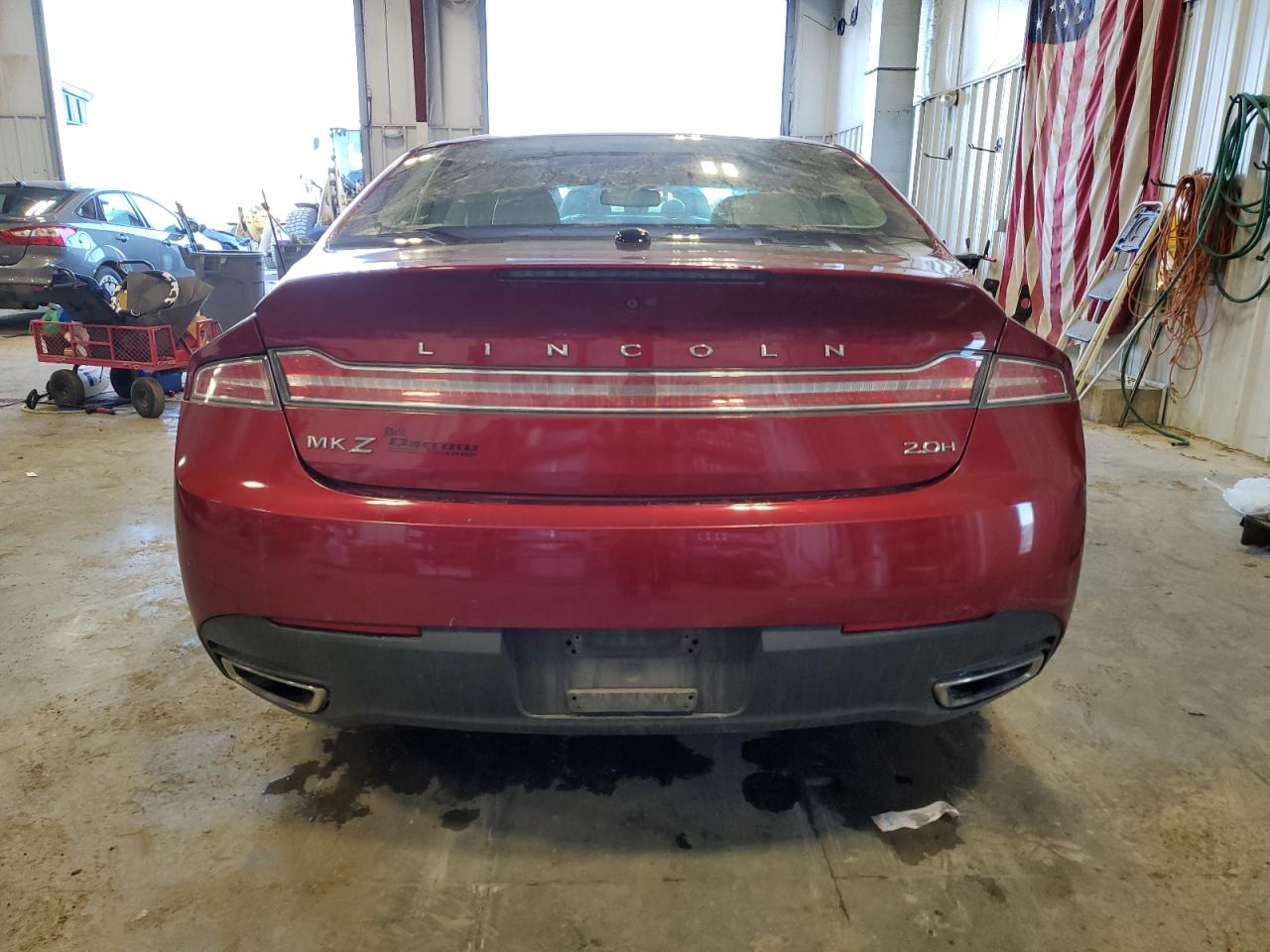 2014 Lincoln MKZ VIN 3LN6L2LU9ER800486 Copart auction photo, undercarriage damage thumbnail 6
