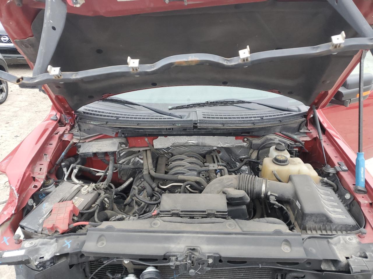 2012 Ford F-150 VIN 1FTFX1EF2CFB41498 Copart auction photo, front end / undercarriage damage thumbnail 11
