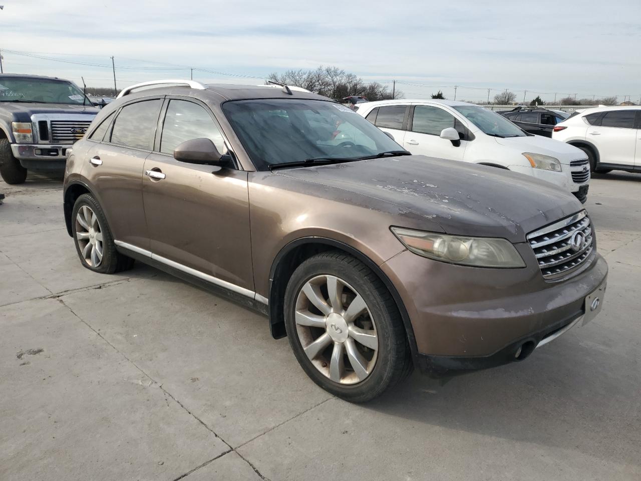 2006 Infiniti FX VIN JNRAS08U66X100173 Copart auction photo, rear end damage thumbnail 4