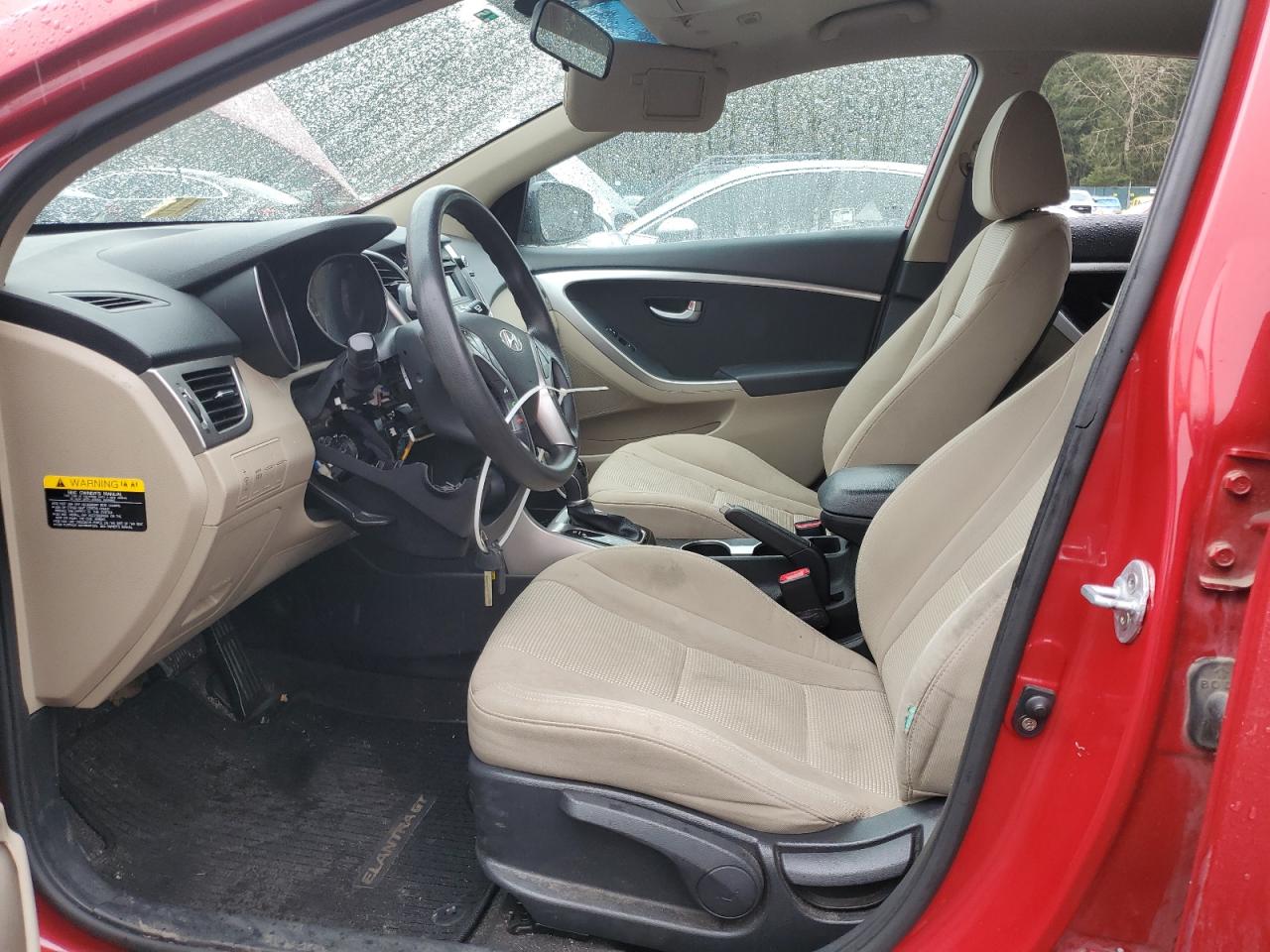 2016 Hyundai Elantra VIN KMHD35LH4GU263680 Copart auction photo, side / rear end damage thumbnail 7