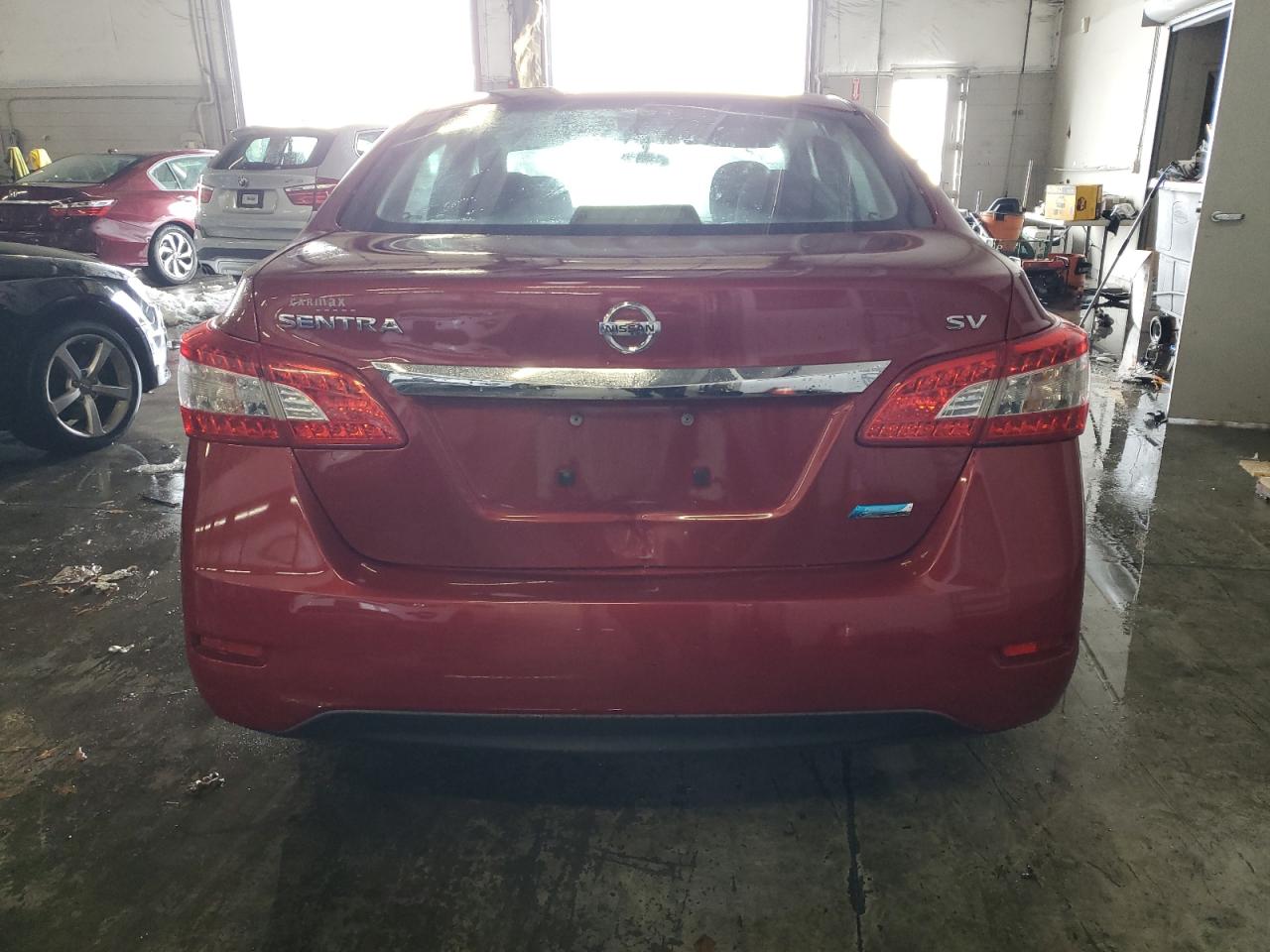 2014 Nissan Sentra VIN 3N1AB7AP7EY248216 Copart auction photo, burn damage thumbnail 6