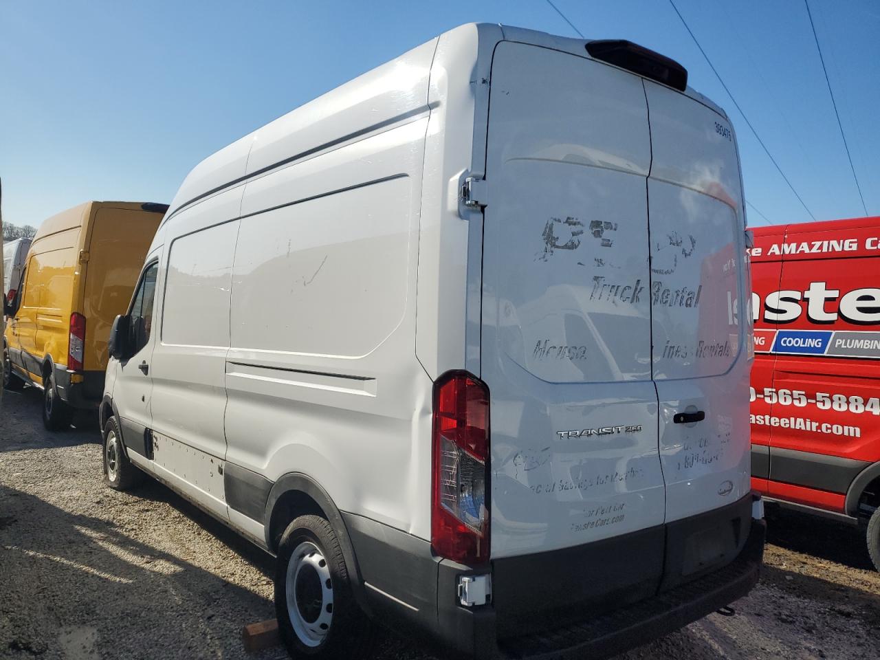 2021 Ford Transit VIN 1FTBR1X82MKA46407 Copart auction photo, side / rear end damage thumbnail 2