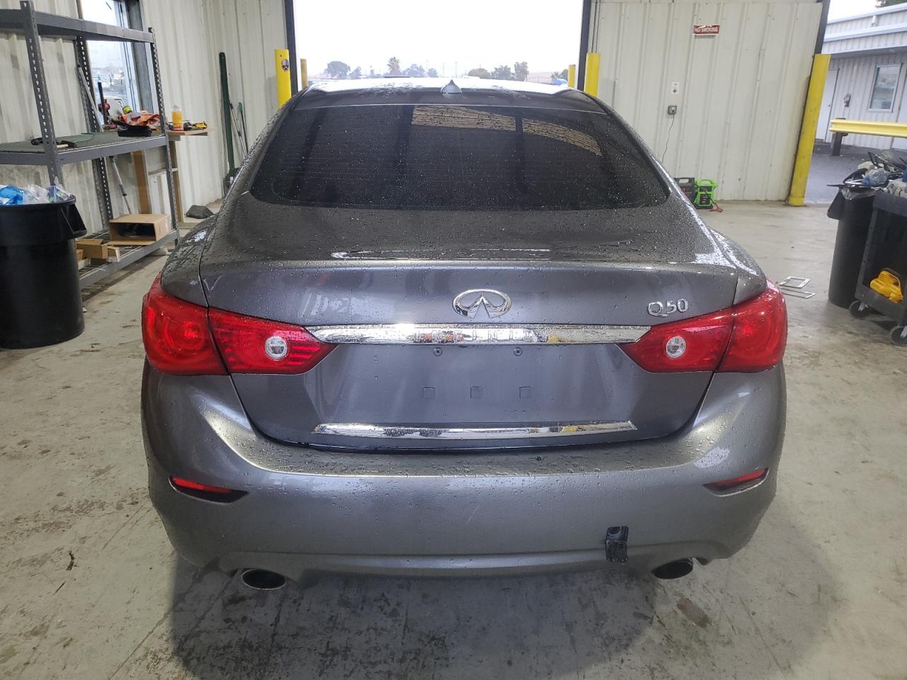 2014 Infiniti Q50 VIN JN1BV7AP4EM683144 Copart auction photo, vandalism damage thumbnail 6