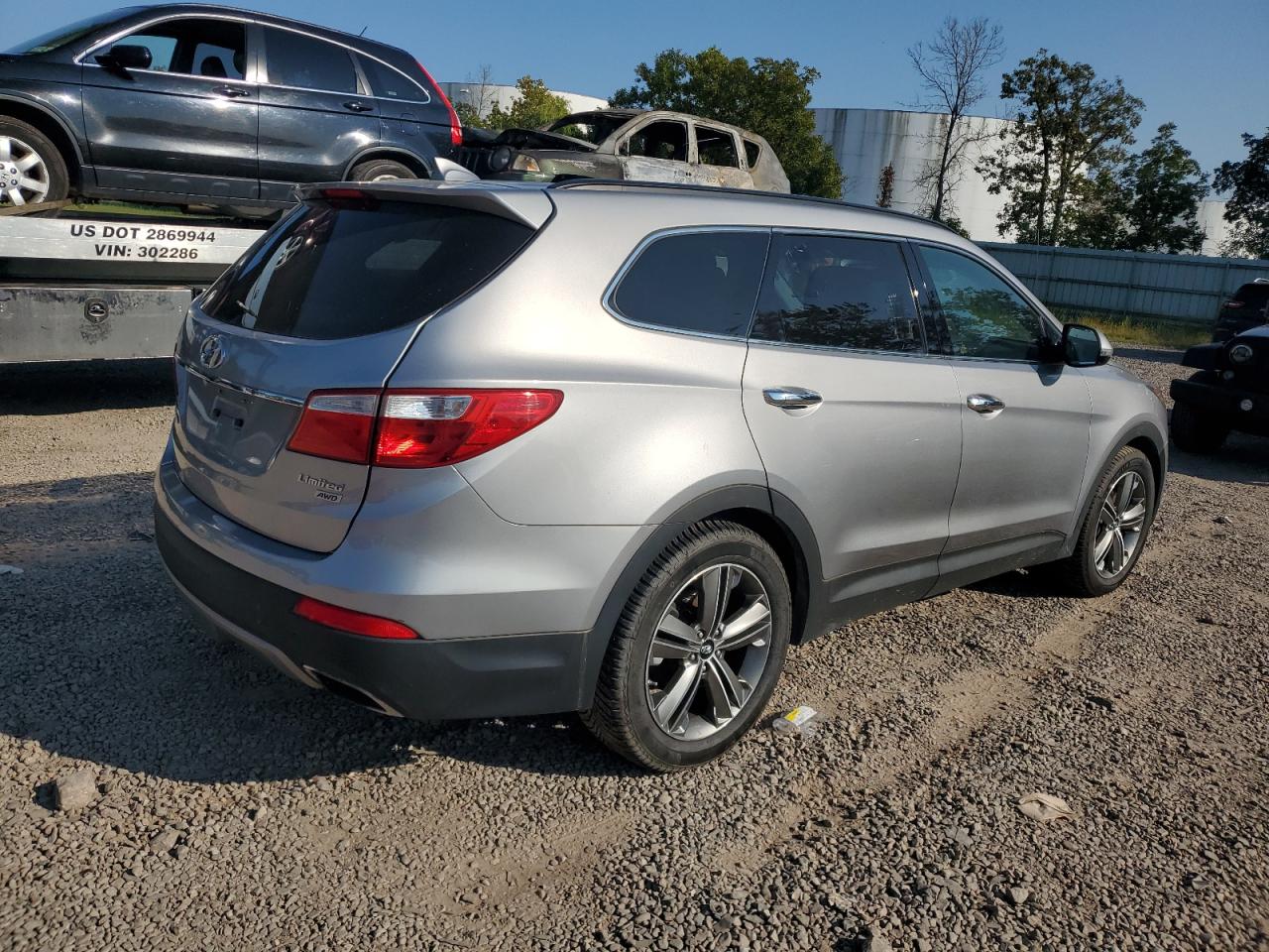 2013 Hyundai Santa Fe VIN KM8SRDHF2DU004060 Copart auction photo, mechanical damage thumbnail 3
