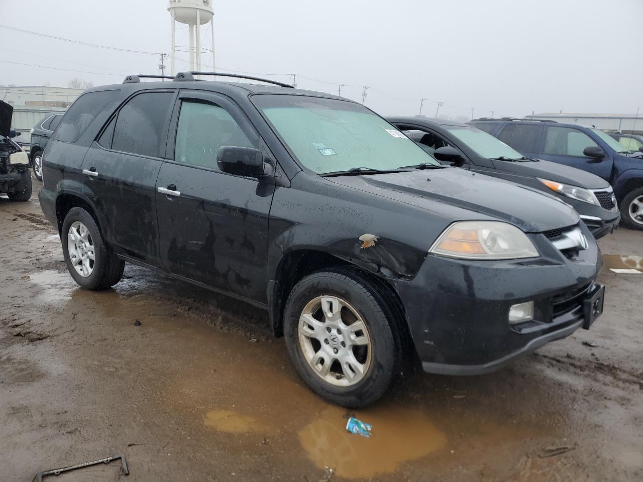 2005 Acura MDX VIN 2HNYD18615H555977 Copart auction photo, front end / side damage thumbnail 4