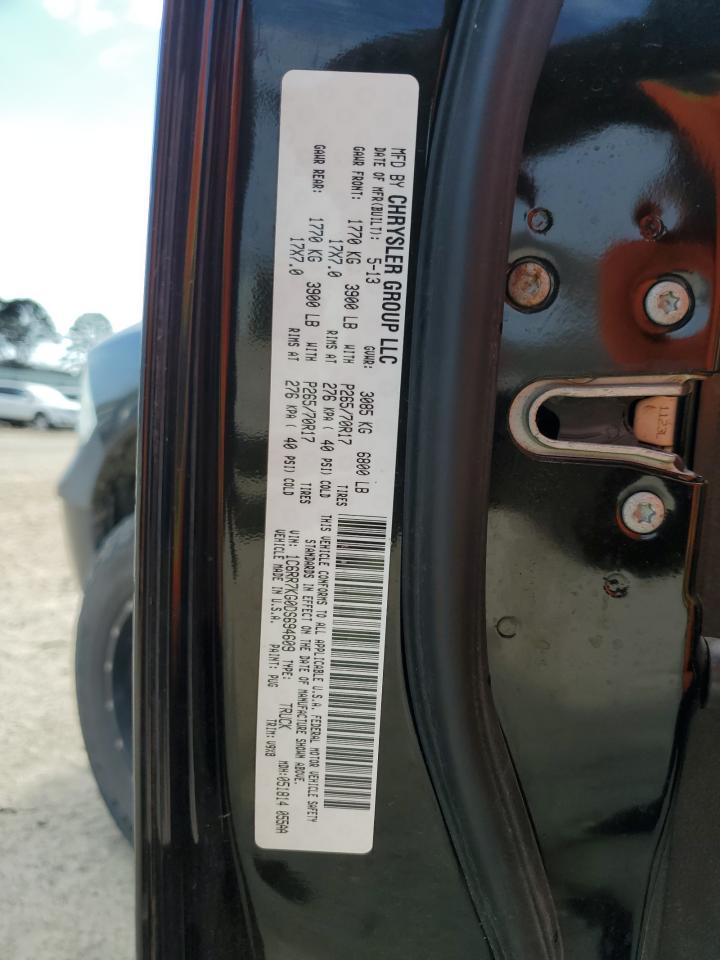 2013 RAM 1500 VIN 1C6RR7KG0DS694609 Copart auction photo, all over damage thumbnail 12