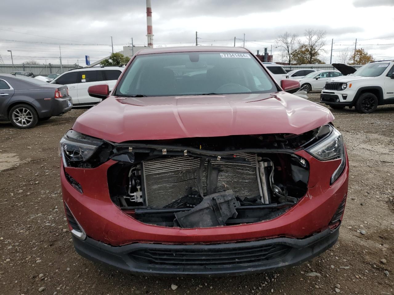 2019 GMC Terrain VIN 3GKALMEV9KL193752 Copart auction photo, undercarriage / front end damage thumbnail 5