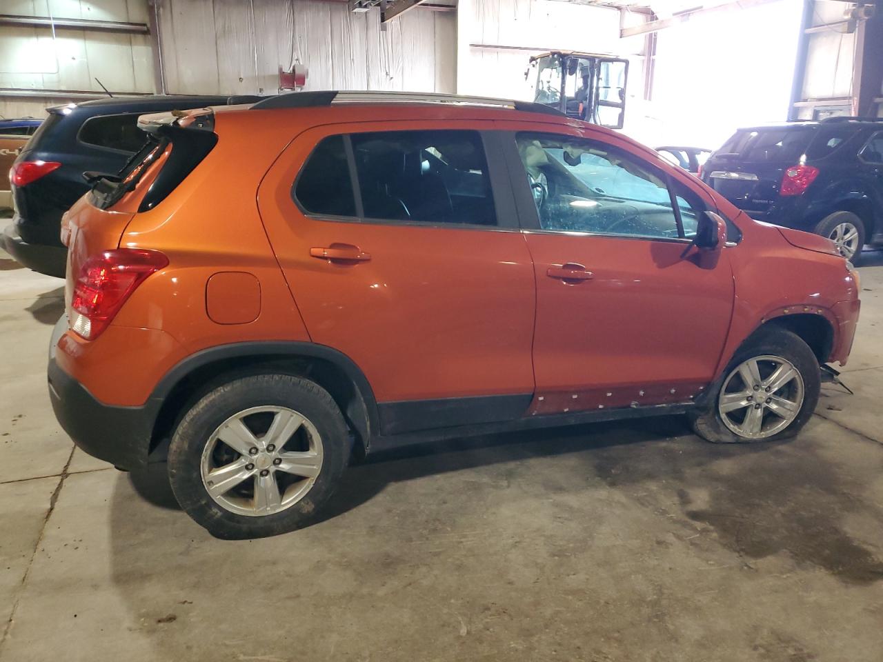 2015 Chevrolet Trax VIN KL7CJRSB8FB218436 Copart auction photo, undercarriage / all over damage thumbnail 3