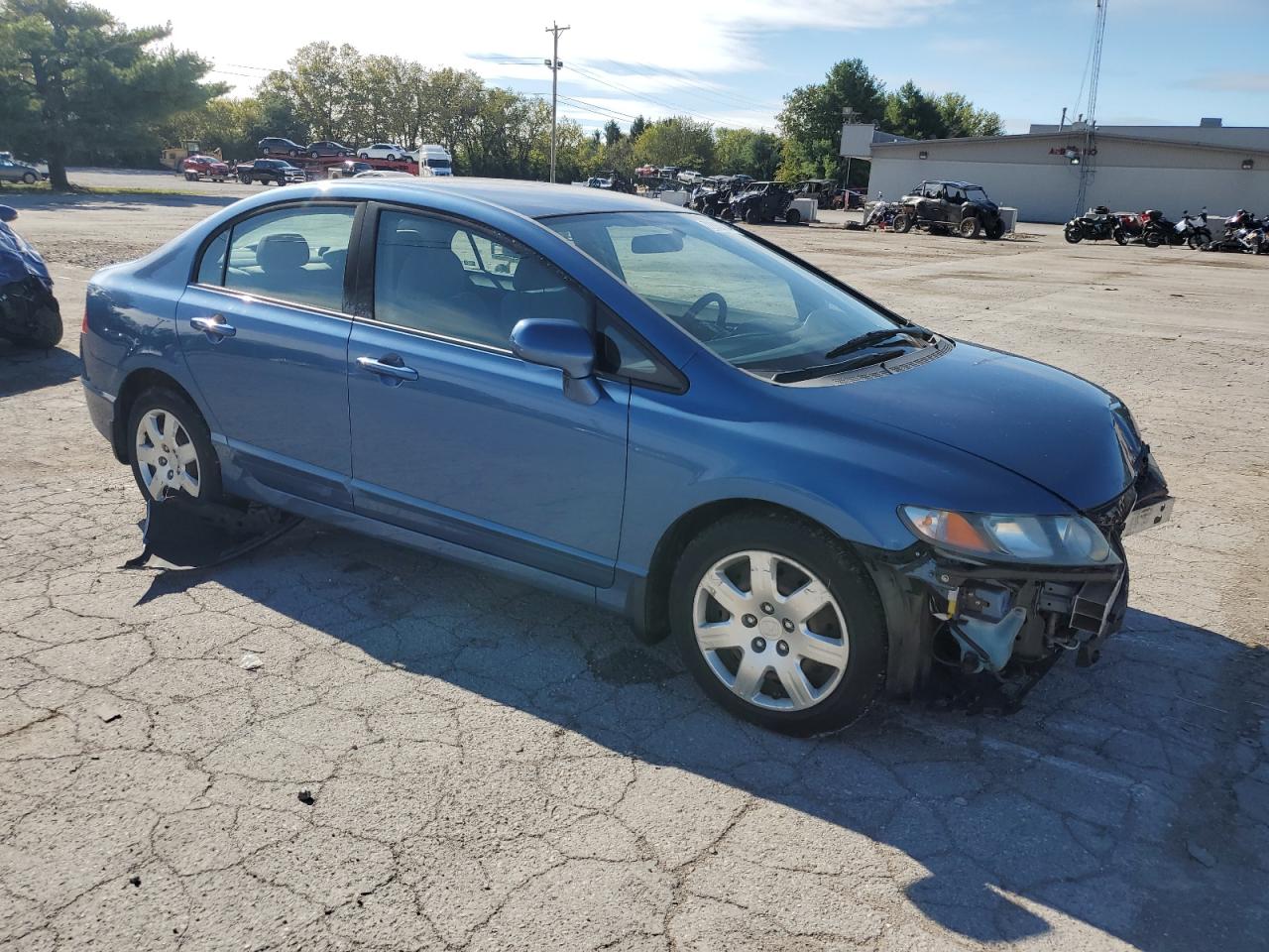 2009 Honda Civic VIN 19XFA16559E001293 Copart auction photo, front end / rear end damage thumbnail 4