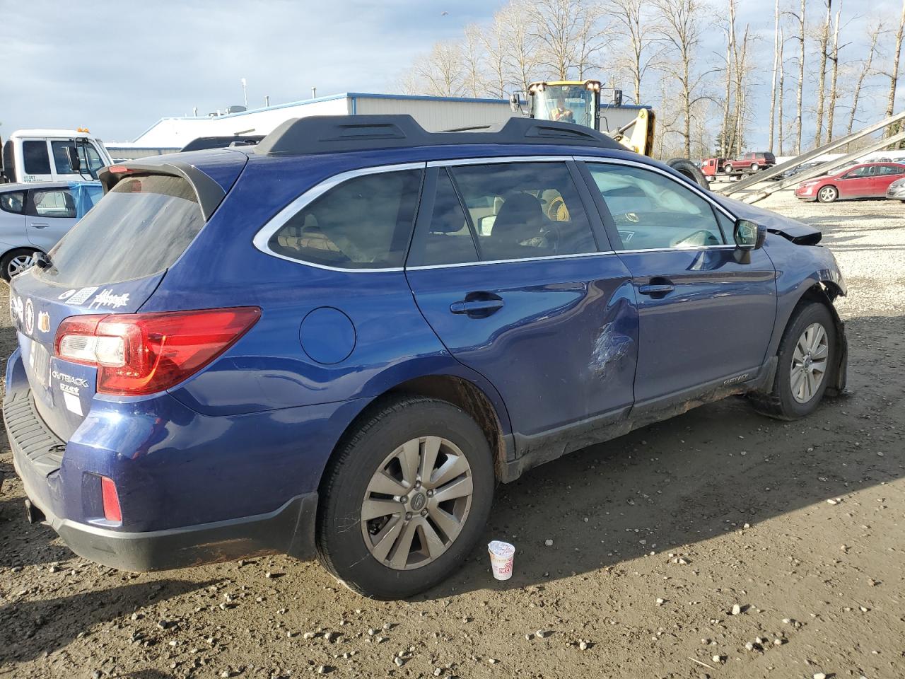 2015 Subaru Outback VIN 4S4BSADC1F3246345 Copart auction photo, front end / side damage thumbnail 3