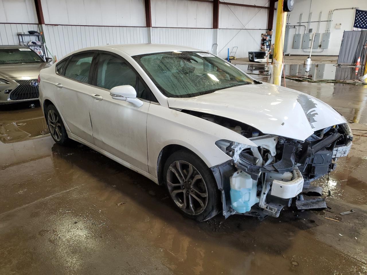 2020 Ford Fusion VIN 3FA6P0CD0LR116426 Copart auction photo, front end / side damage thumbnail 4