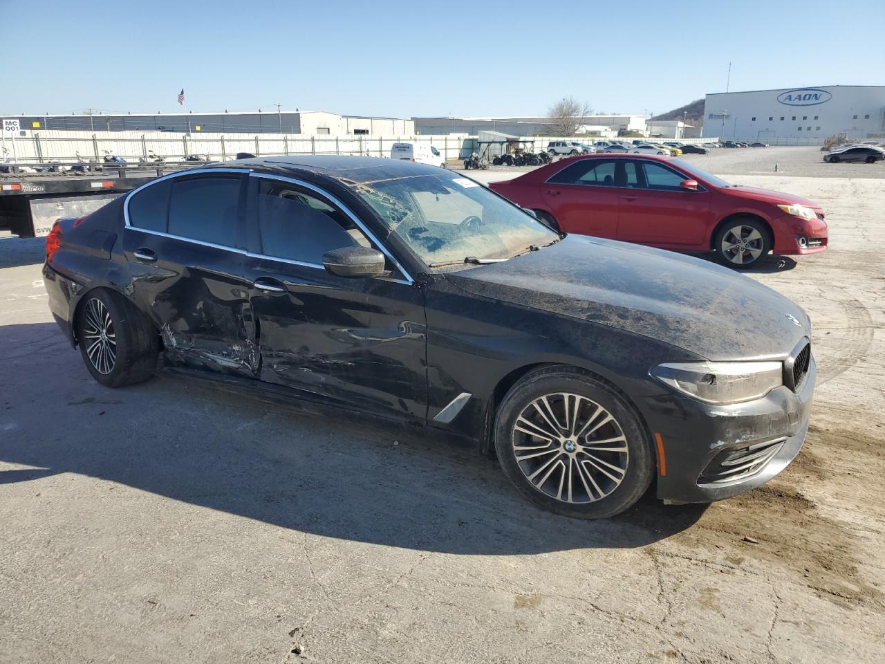 2017 BMW 5er VIN WBAJE7C37HG888461 Copart auction photo, mechanical / side damage thumbnail 4