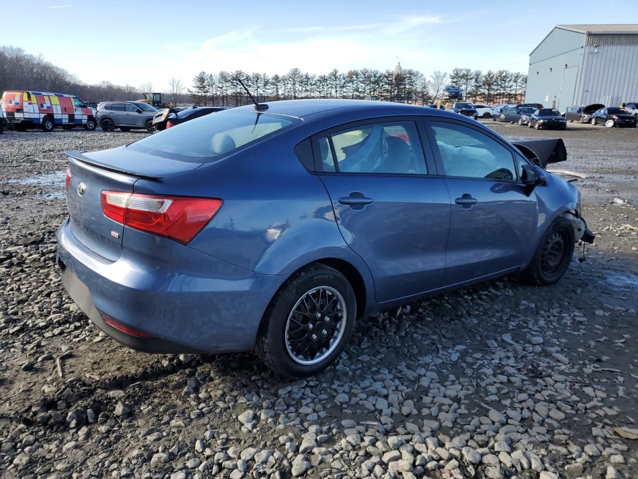 2016 KIA Rio VIN KNADM4A30G6659030 Copart auction photo, front end damage thumbnail 3