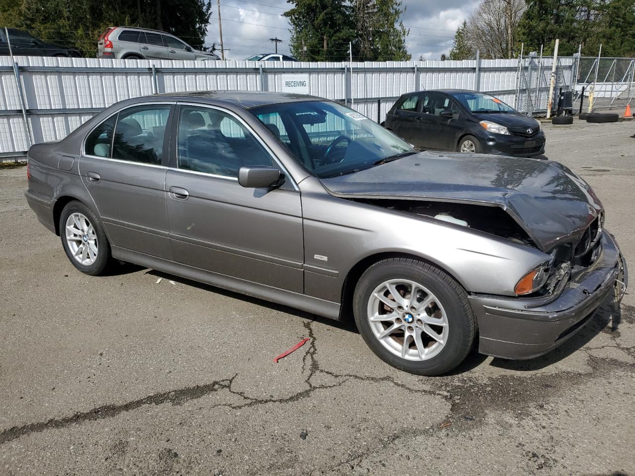 2003 BMW 5er VIN WBADT434X3G032834 Copart auction photo, front end damage thumbnail 4