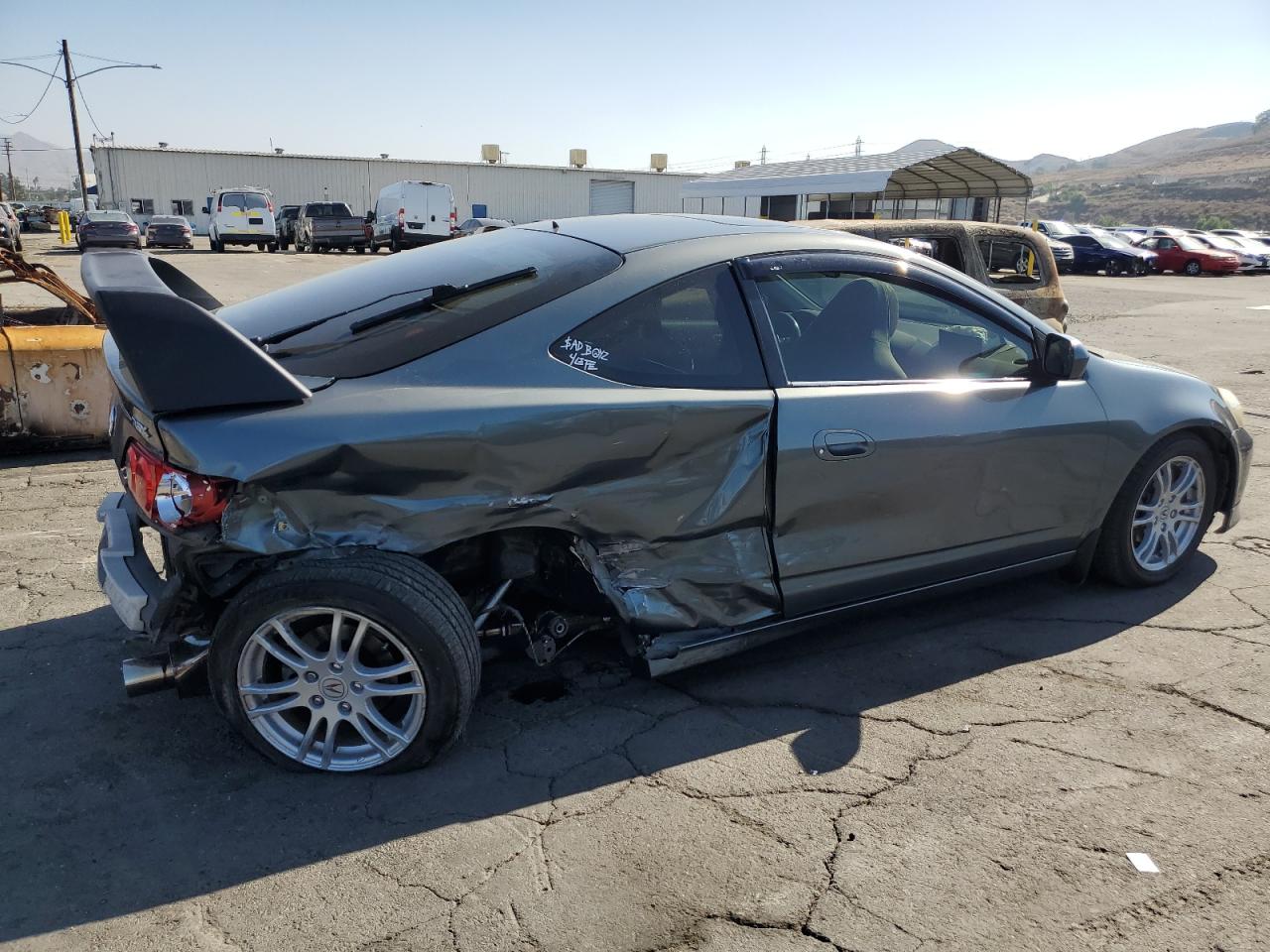 2005 Acura RSX VIN JH4DC54865S001038 Copart auction photo, rear end / side damage thumbnail 3