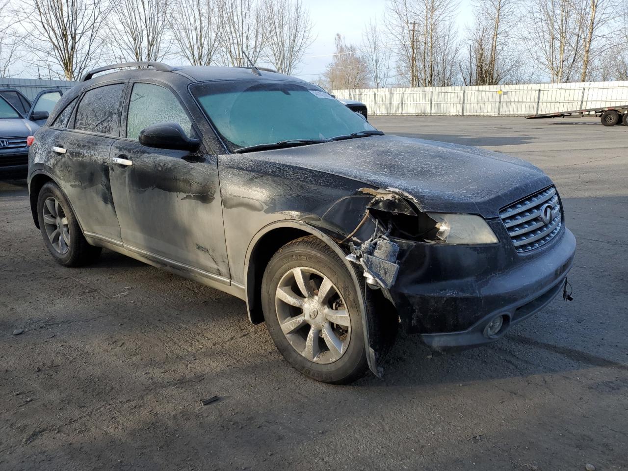 2005 Infiniti FX VIN JNRAS08W95X212515 Copart auction photo, front end damage thumbnail 4