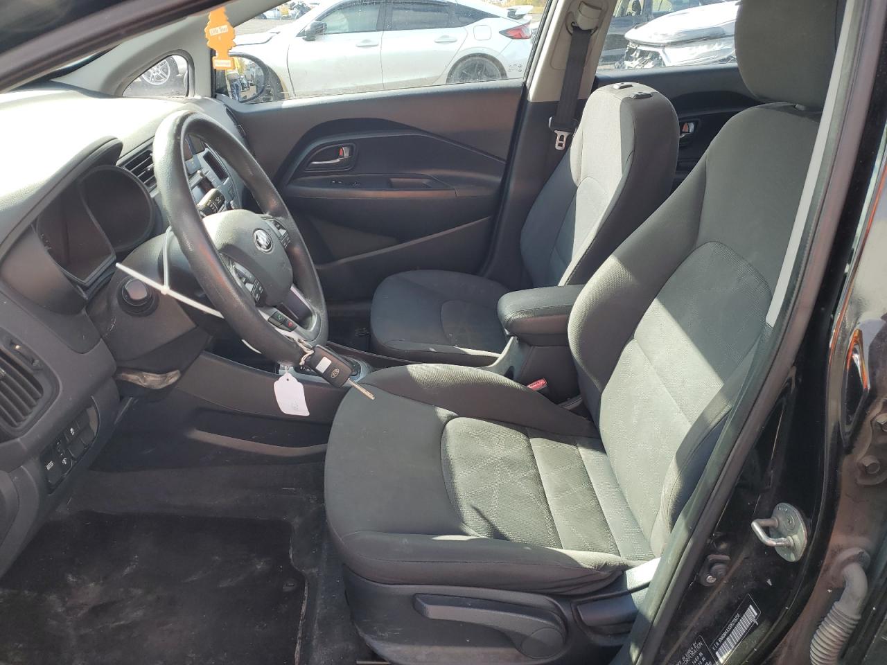 2013 KIA Rio VIN KNADM4A32D6219256 Copart auction photo, rear end / side damage thumbnail 7