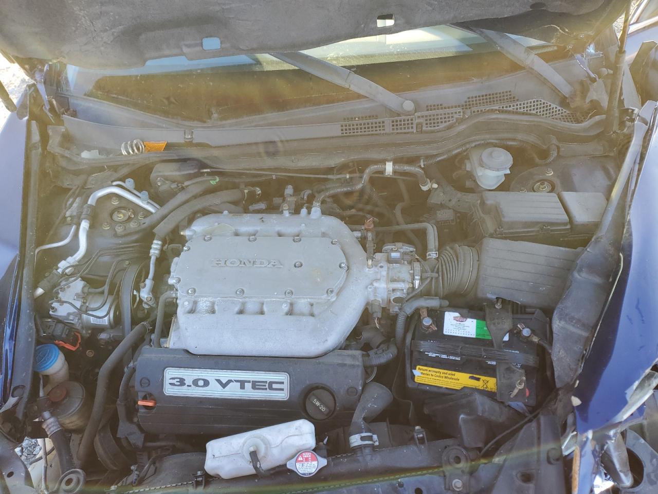 2004 Honda Accord VIN 1HGCM66594A040036 Copart auction photo, front end / side damage thumbnail 11