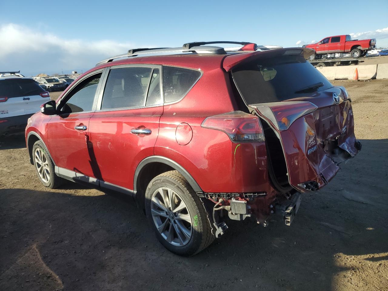 2018 Toyota RAV 4 VIN JTMDFREV8JD231702 Copart auction photo, rear end damage thumbnail 2