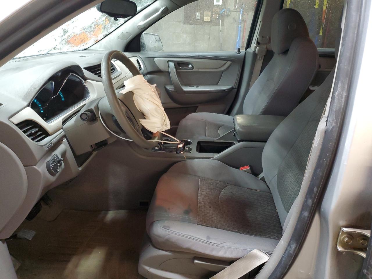 2014 Chevrolet Traverse VIN 1GNKRFED6EJ143170 Copart auction photo, front end / side damage thumbnail 7