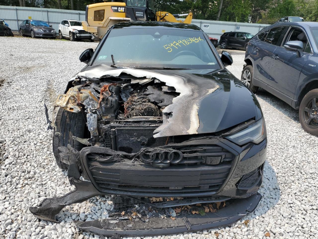 2021 Audi A6 VIN WAUE3AF2XMN086502 Copart auction photo, burn - engine / front end damage thumbnail 5
