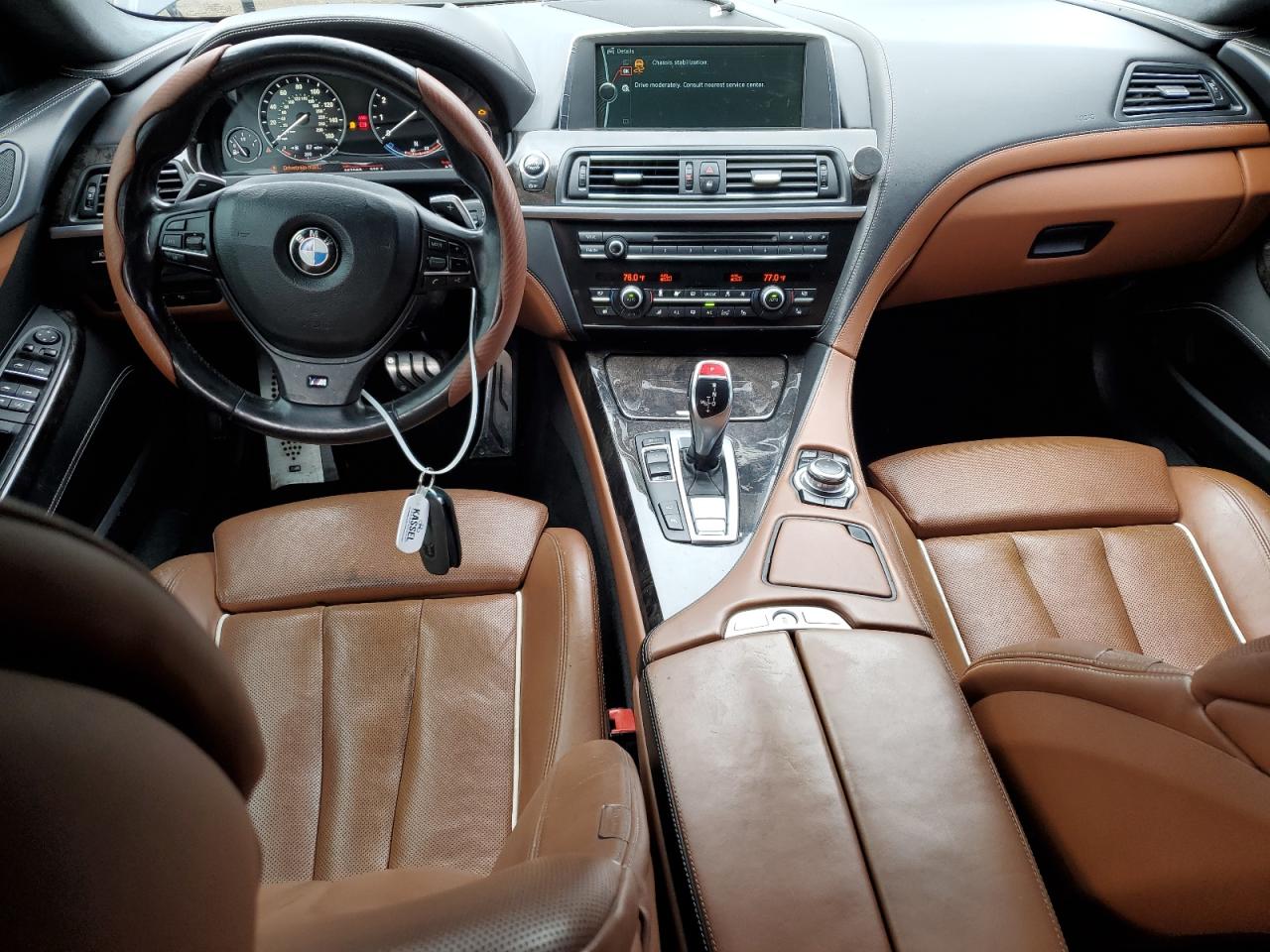 2013 BMW 6er VIN WBA6B2C50DD128242 Copart auction photo, mechanical damage thumbnail 8