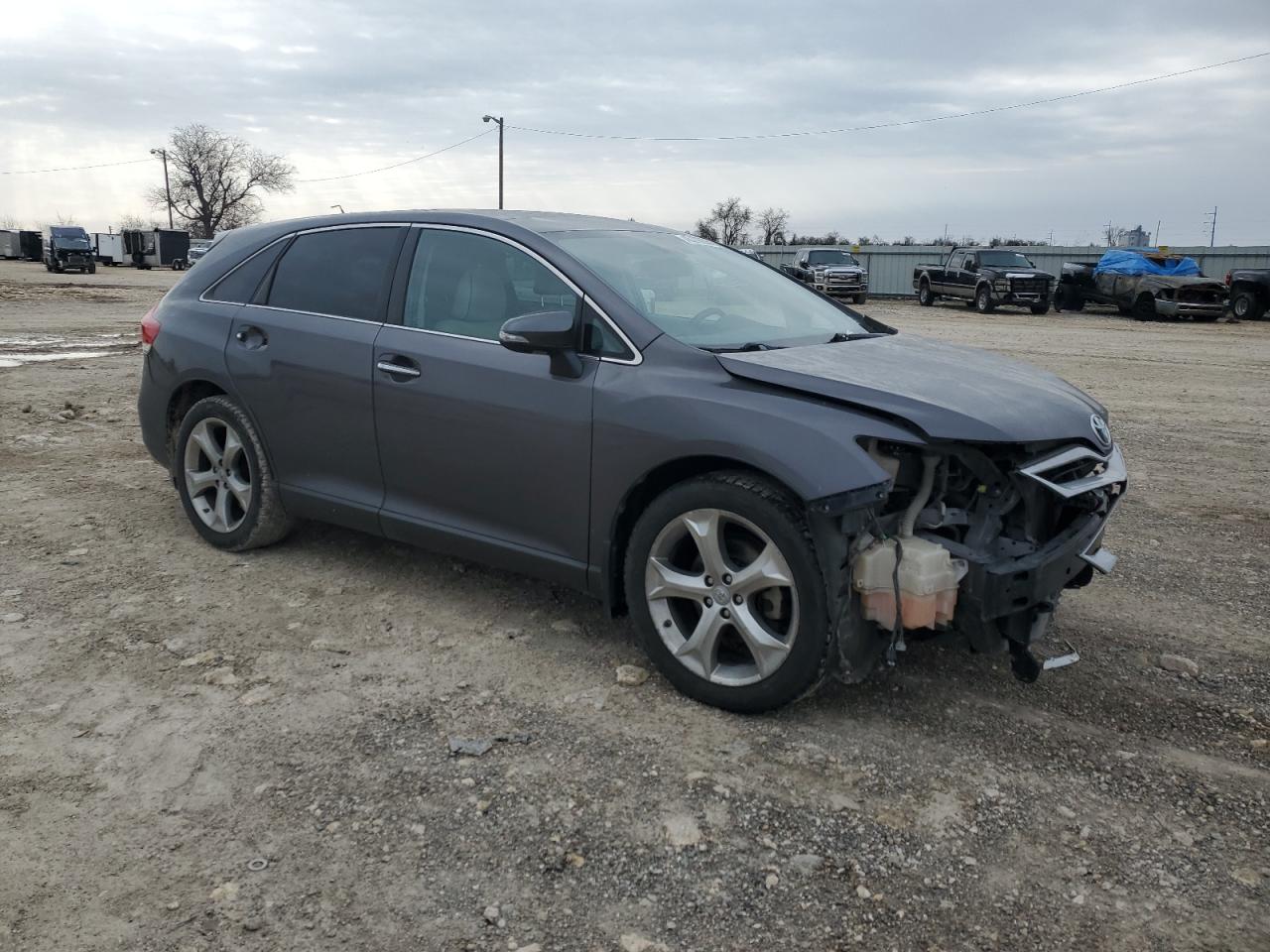 2015 Toyota Venza VIN 4T3ZK3BB0FU072046 Copart auction photo, front end / side damage thumbnail 4