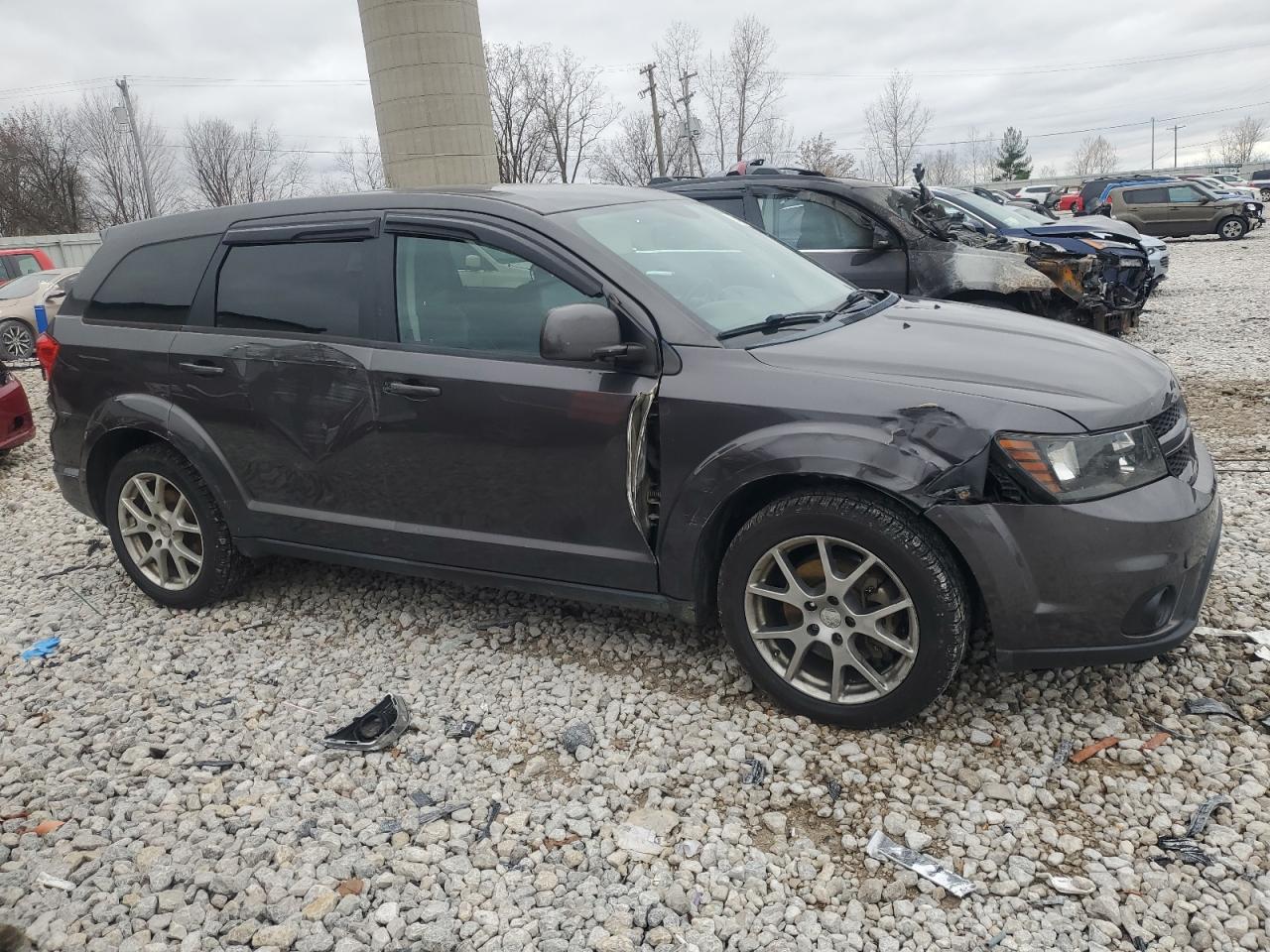 2016 Dodge Journey VIN 3C4PDCEG4GT128524 Copart auction photo, side / front end damage thumbnail 4