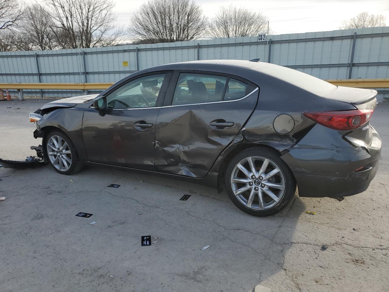2017 Mazda 3 VIN 3MZBN1V7XHM125874 Copart auction photo, front end / side damage thumbnail 2