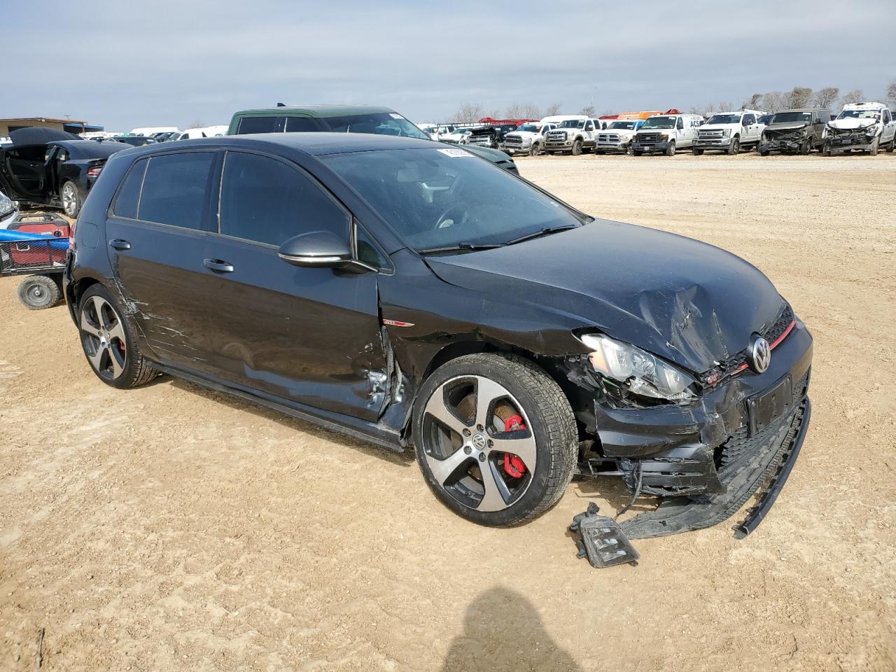 2017 Volkswagen GTI VIN 3VW447AU9HM048408 Copart auction photo, all over / mechanical damage thumbnail 4