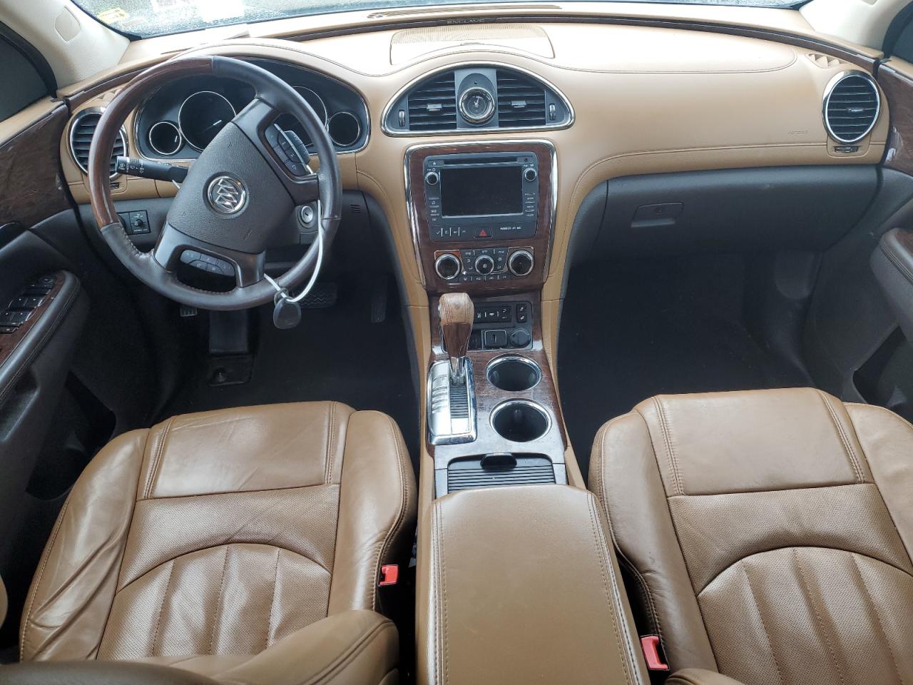 2017 Buick Enclave VIN 5GAKRBKD0HJ220000 Copart auction photo, front end / side damage thumbnail 8