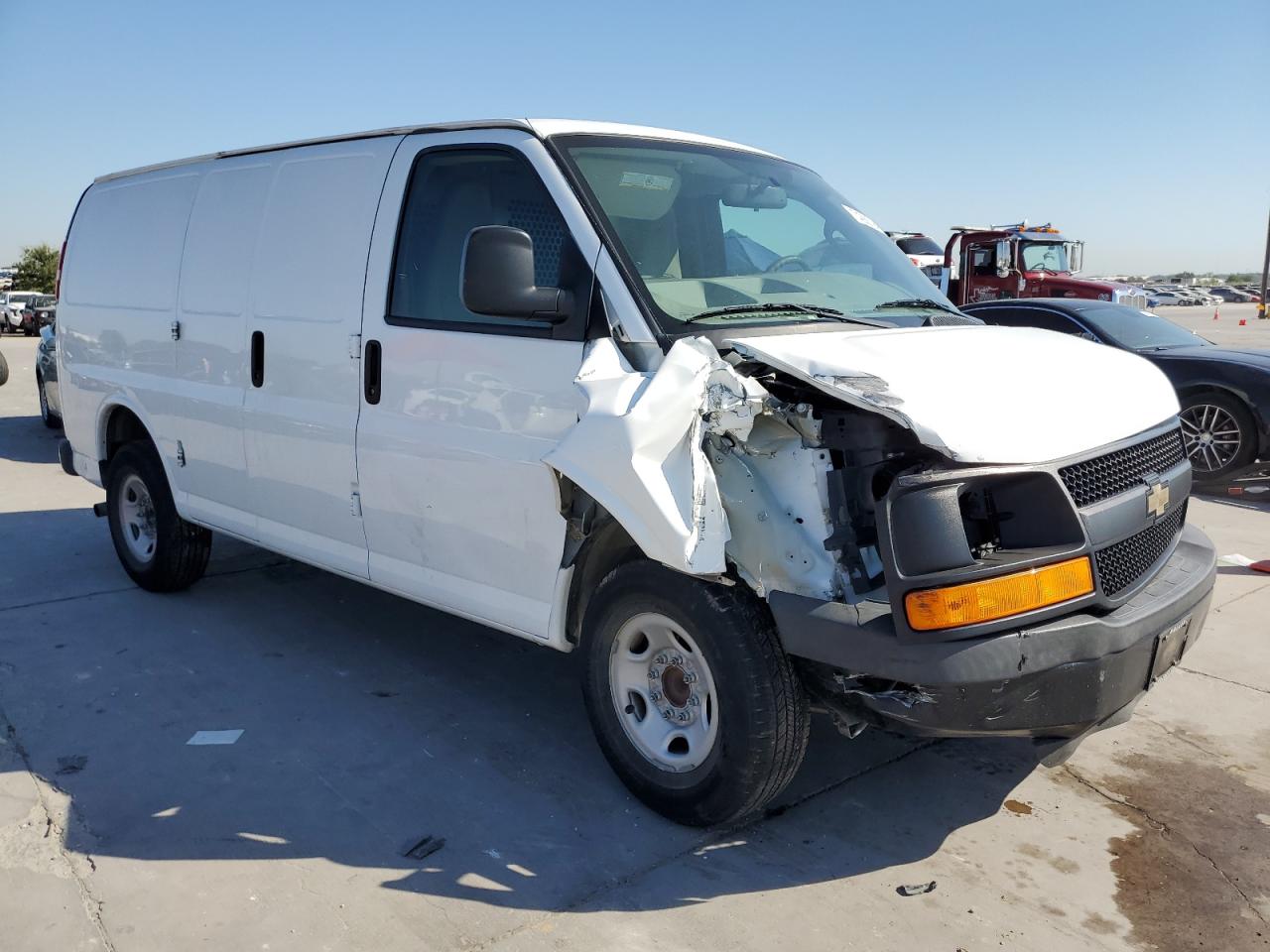 2016 Chevrolet Express VIN 1GCWGAFF5G1320037 Copart auction photo, front end damage thumbnail 4