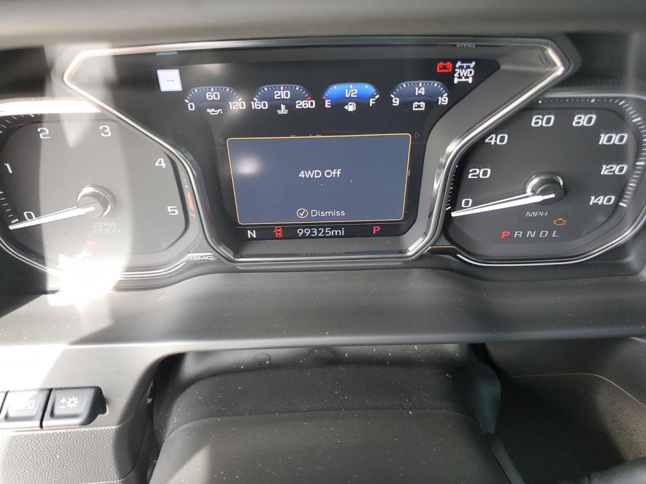 2021 GMC Sierra VIN 1GT49REY3MF142453 Copart auction photo, water/flood damage thumbnail 9