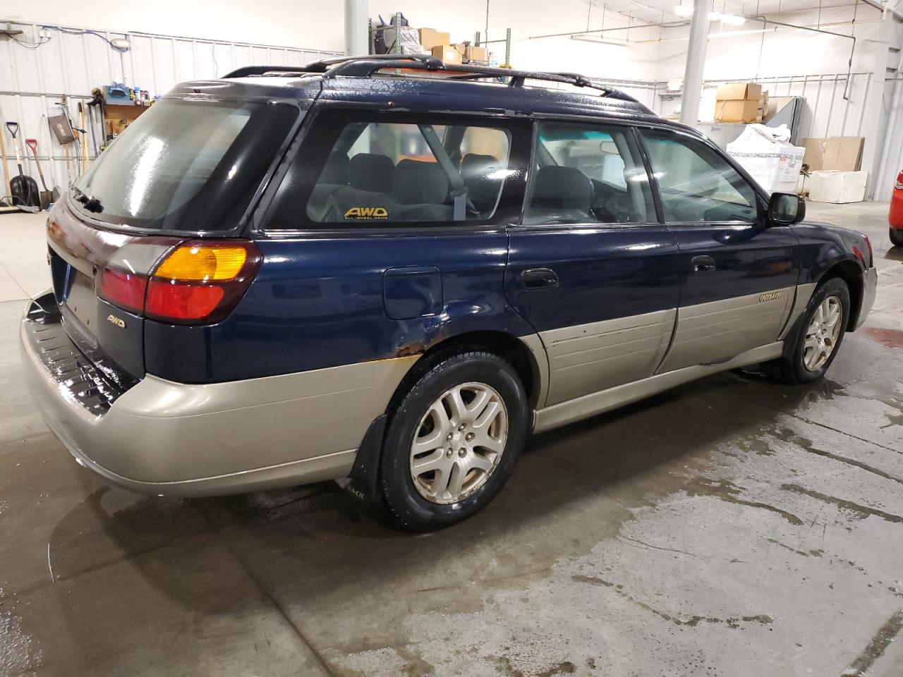 2000 Subaru Legacy VIN 4S3BH6651Y7670621 Copart auction photo, front end / rear end damage thumbnail 3