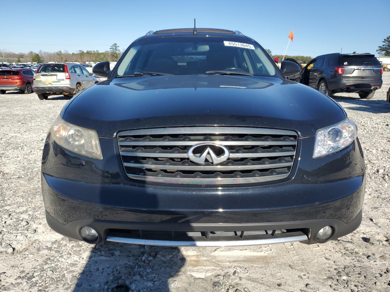2007 Infiniti FX VIN JNRAS08W17X203410 Copart auction photo, side damage thumbnail 5