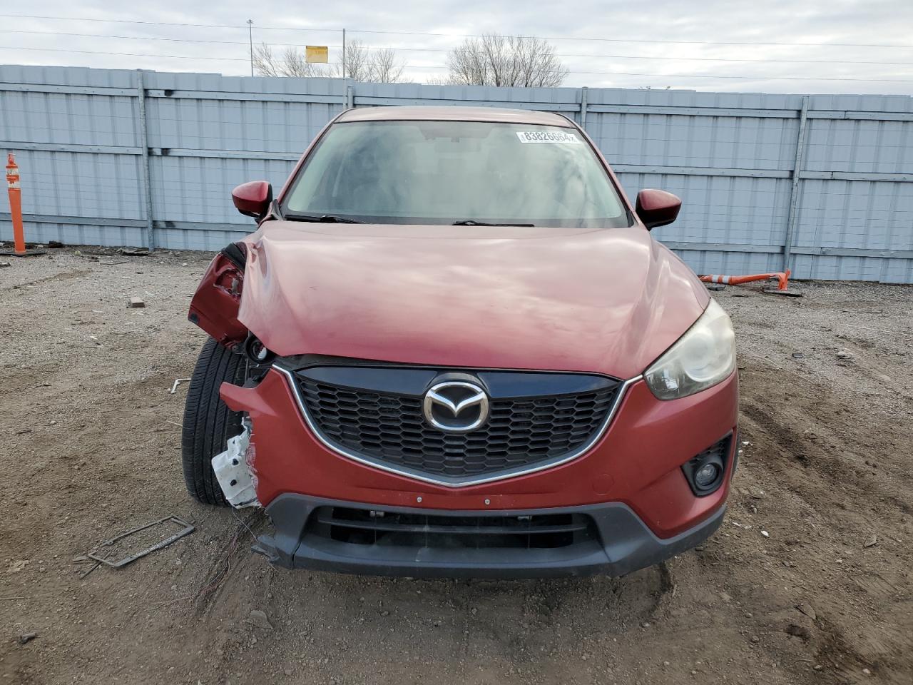 2013 Mazda CX-5 VIN JM3KE4DE0D0160304 Copart auction photo, front end / side damage thumbnail 5