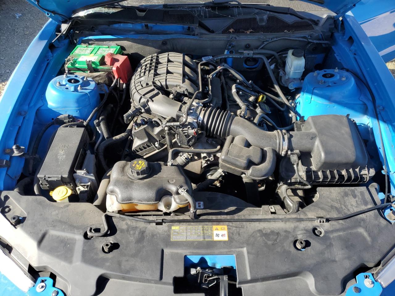 2012 Ford Mustang VIN 1ZVBP8AM3C5274446 Copart auction photo, side / front end damage thumbnail 13