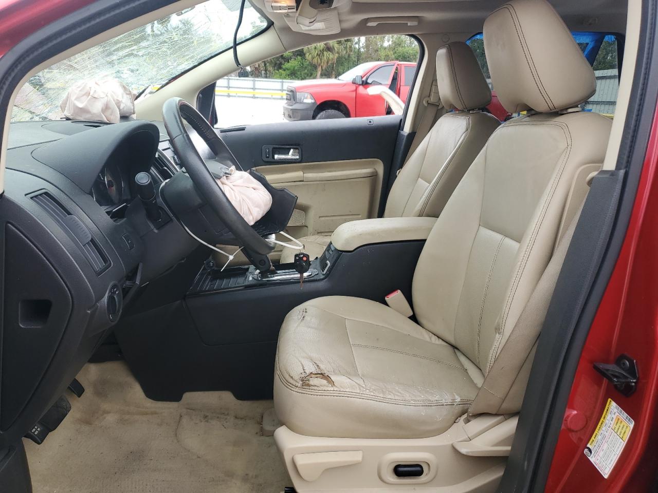 2010 Ford Edge VIN 2FMDK3JC8ABB56594 Copart auction photo, front end / side damage thumbnail 7