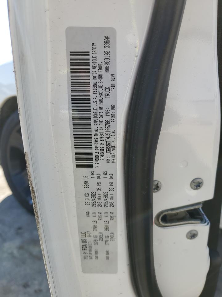 2018 RAM 1500 VIN 1C6RR6MT4JS105786 Copart auction photo, side / front end damage thumbnail 12