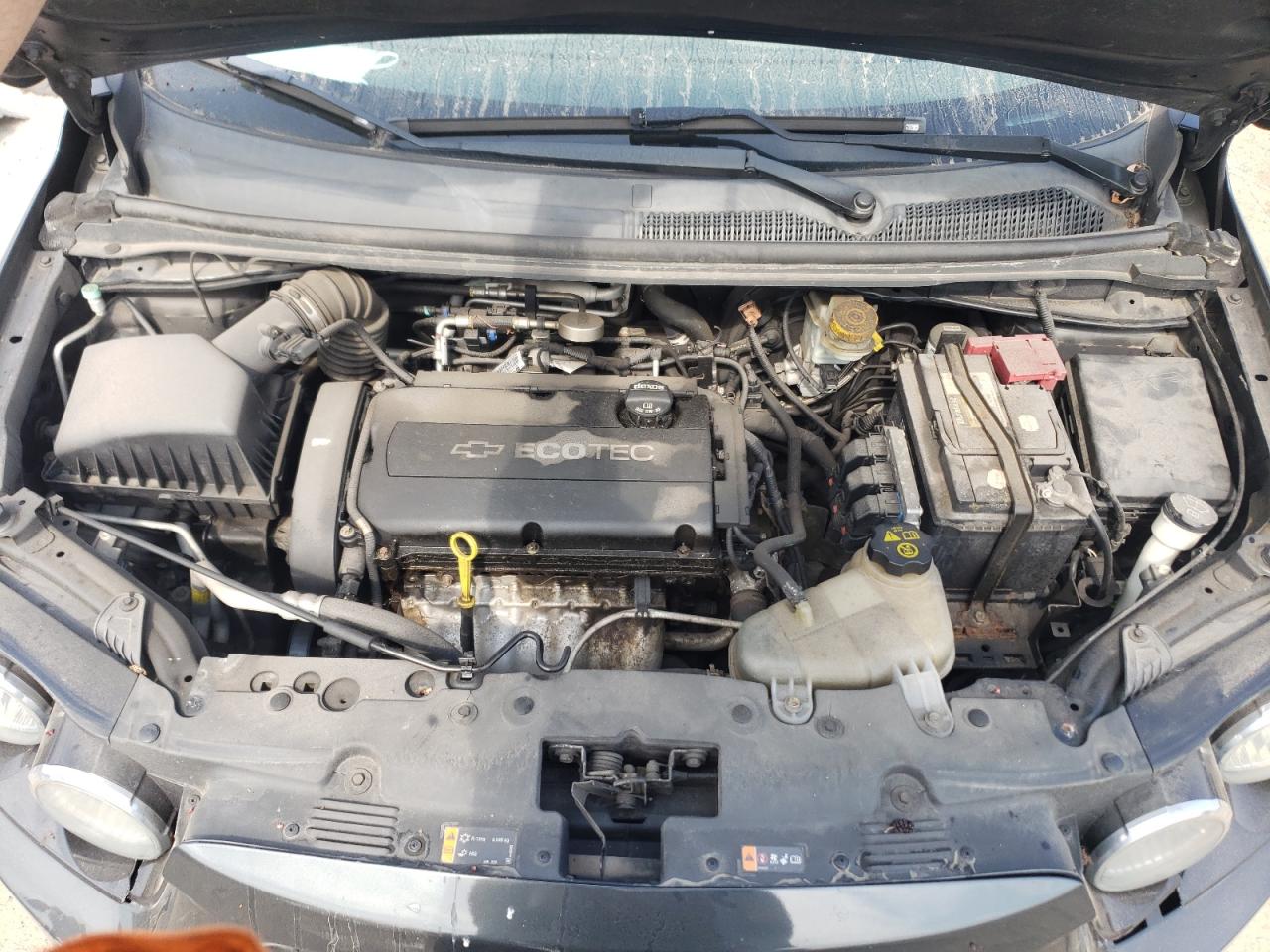2015 Chevrolet Sonic VIN 1G1JC5SH0F4172986 Copart auction photo, side / front end damage thumbnail 11