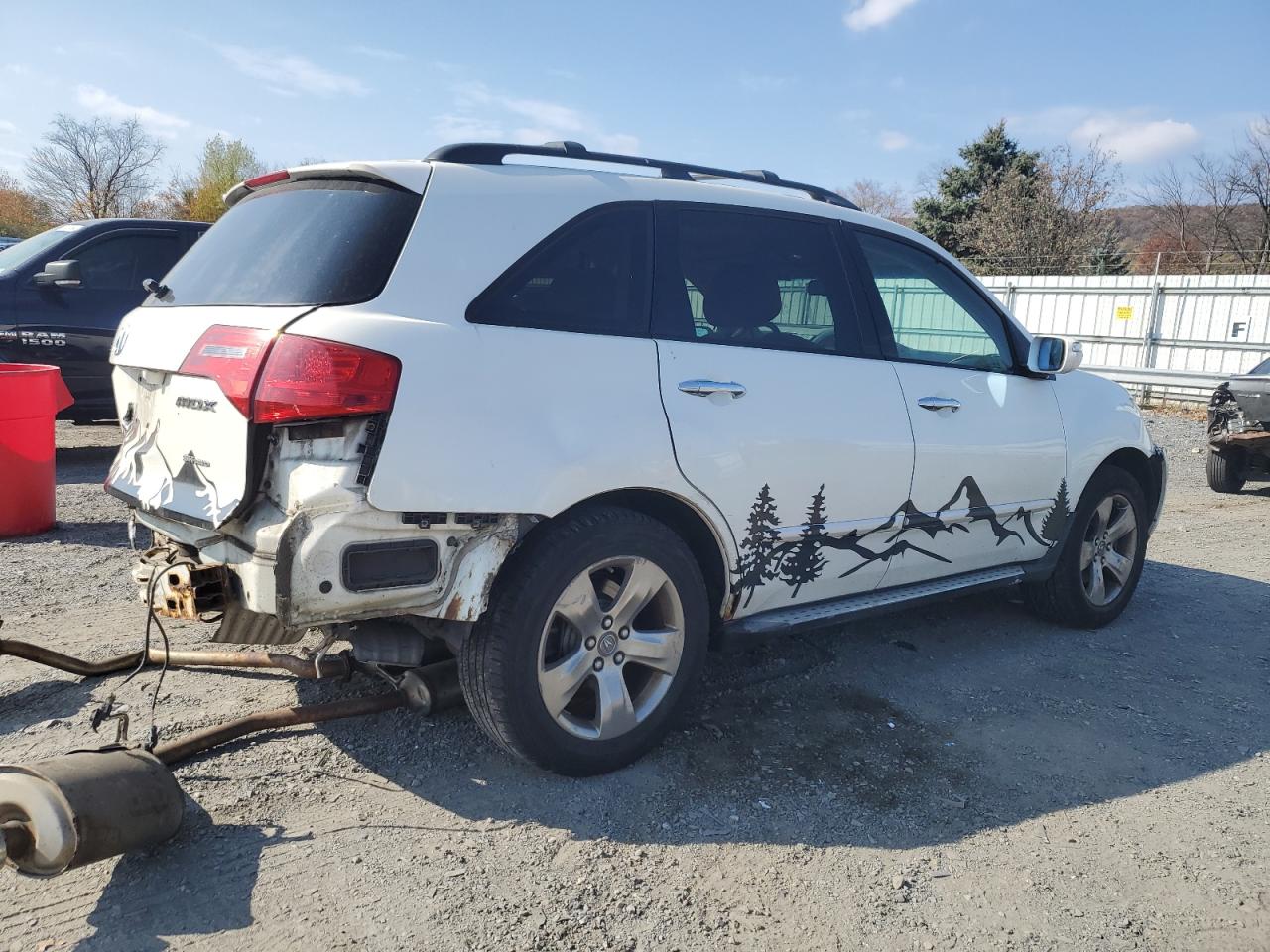 2009 Acura MDX VIN 2HNYD28809H503060 Copart auction photo, rear end / front end damage thumbnail 3