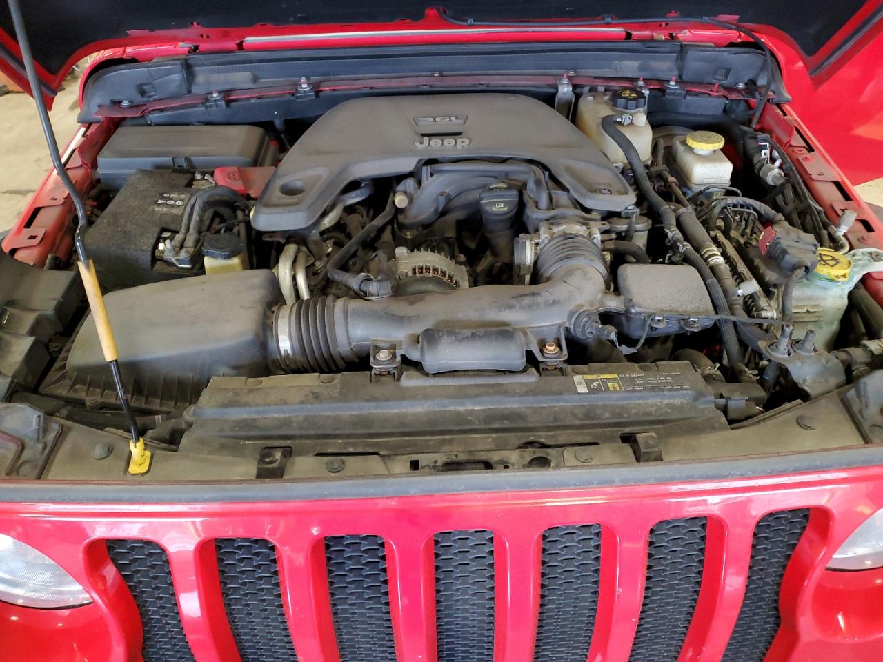 2018 Jeep Wrangler VIN 1C4HJXDGXJW118667 Copart auction photo, side damage thumbnail 12