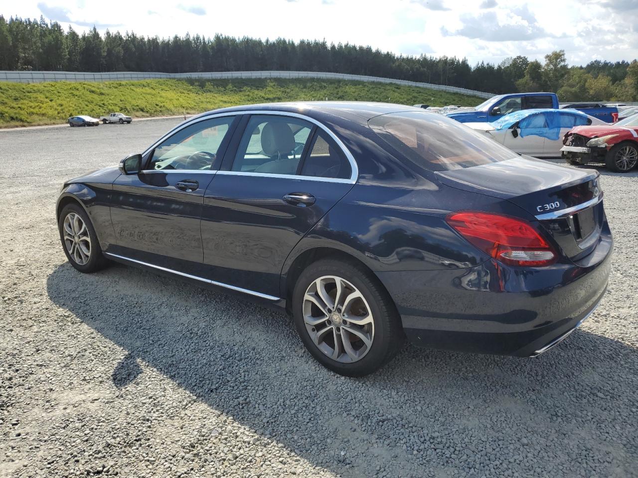 2015 Mercedes-Benz C-klasse VIN 55SWF4KB4FU086646 Copart auction photo, water/flood damage thumbnail 2