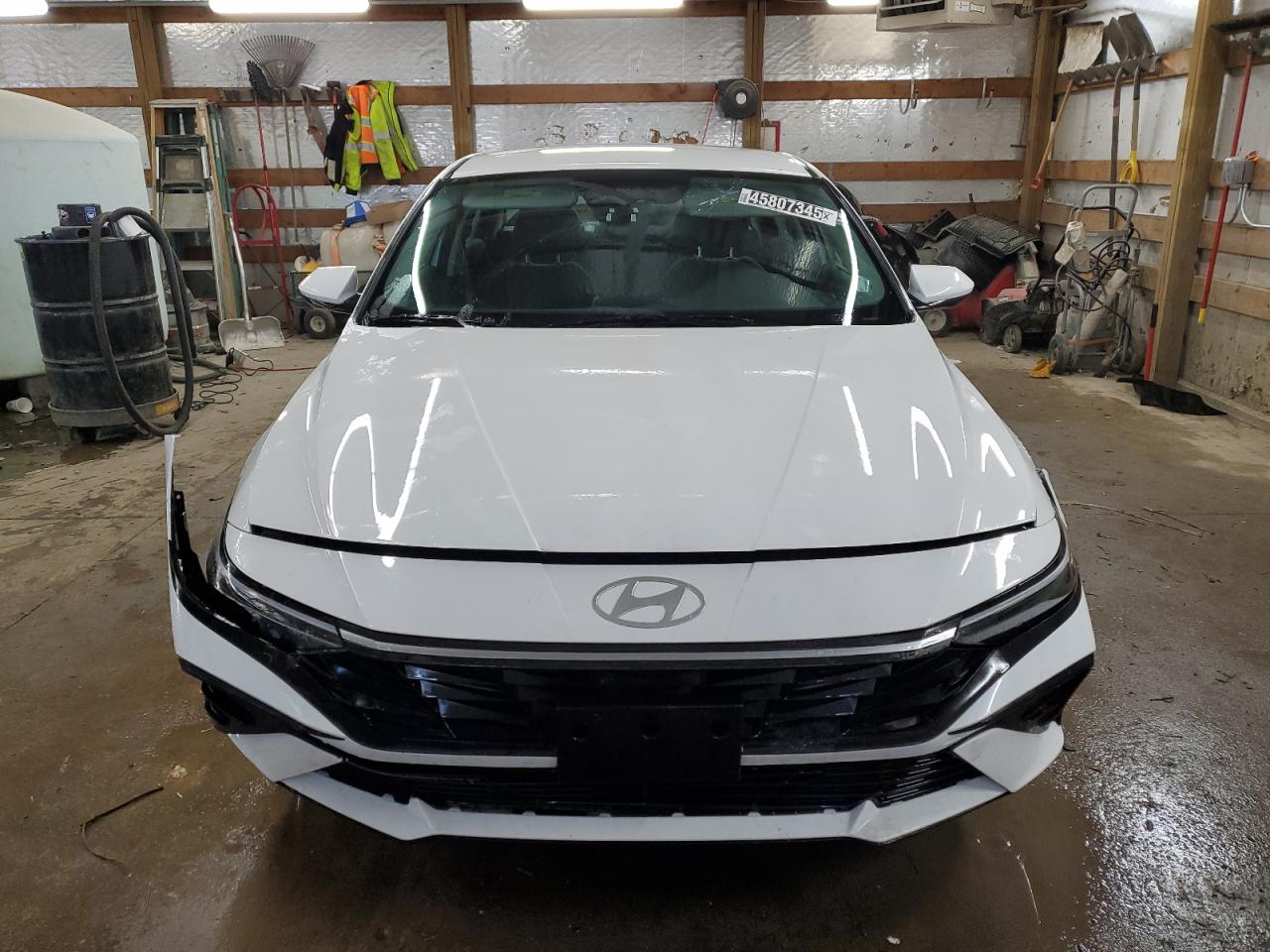 2024 Hyundai Elantra VIN KMHLM4DG9RU740048 Copart auction photo, front end damage thumbnail 5
