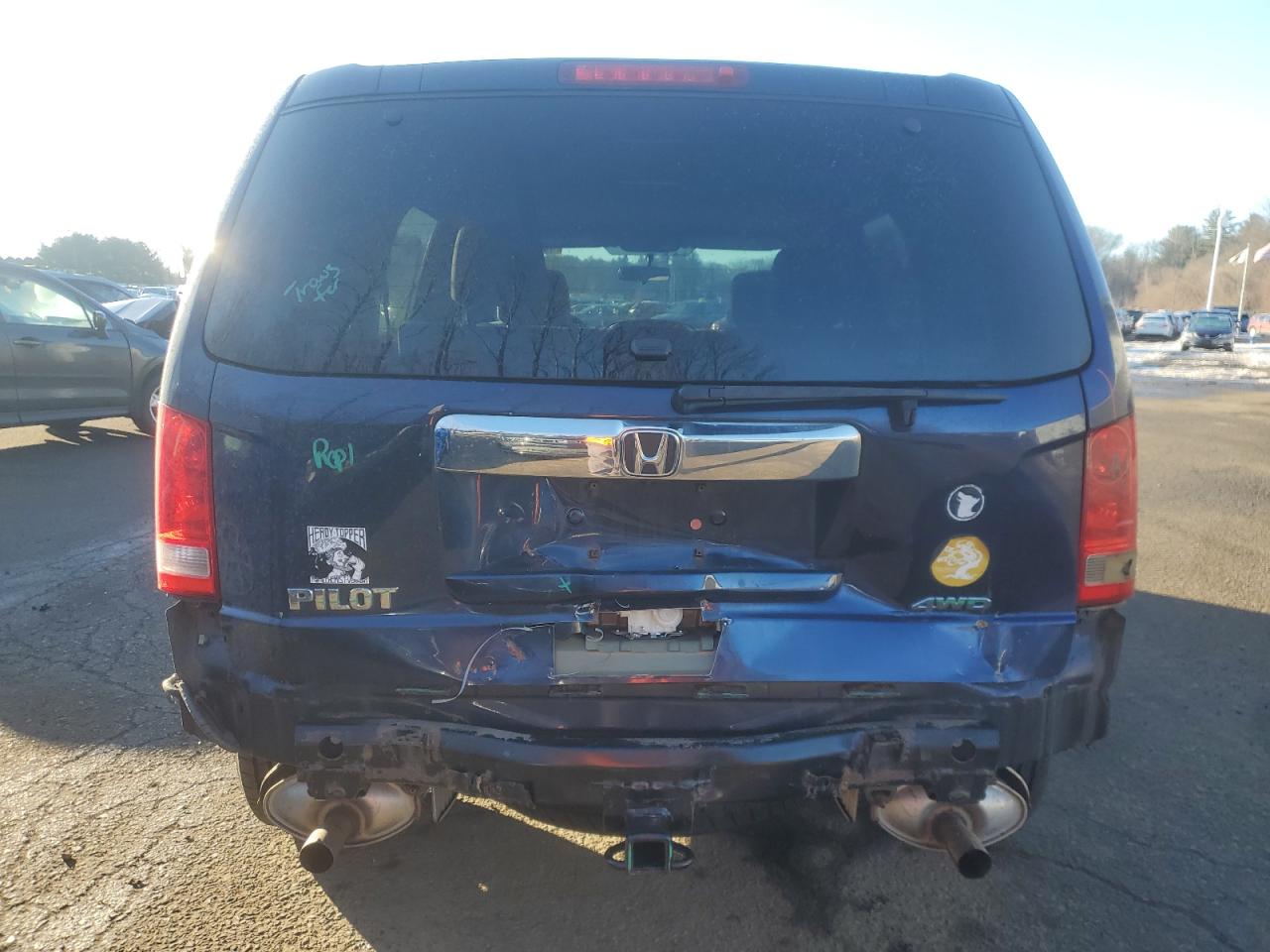 2013 Honda Pilot VIN 5FNYF4H27DB081679 Copart auction photo, rear end / minor dent/scratches damage thumbnail 6