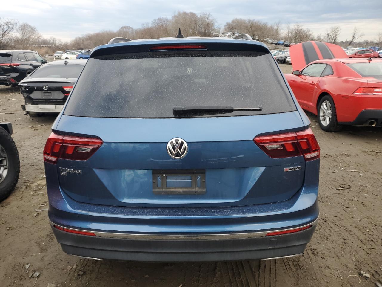 2020 Volkswagen Tiguan VIN 3VV2B7AX8LM100972 Copart auction photo, side damage thumbnail 6